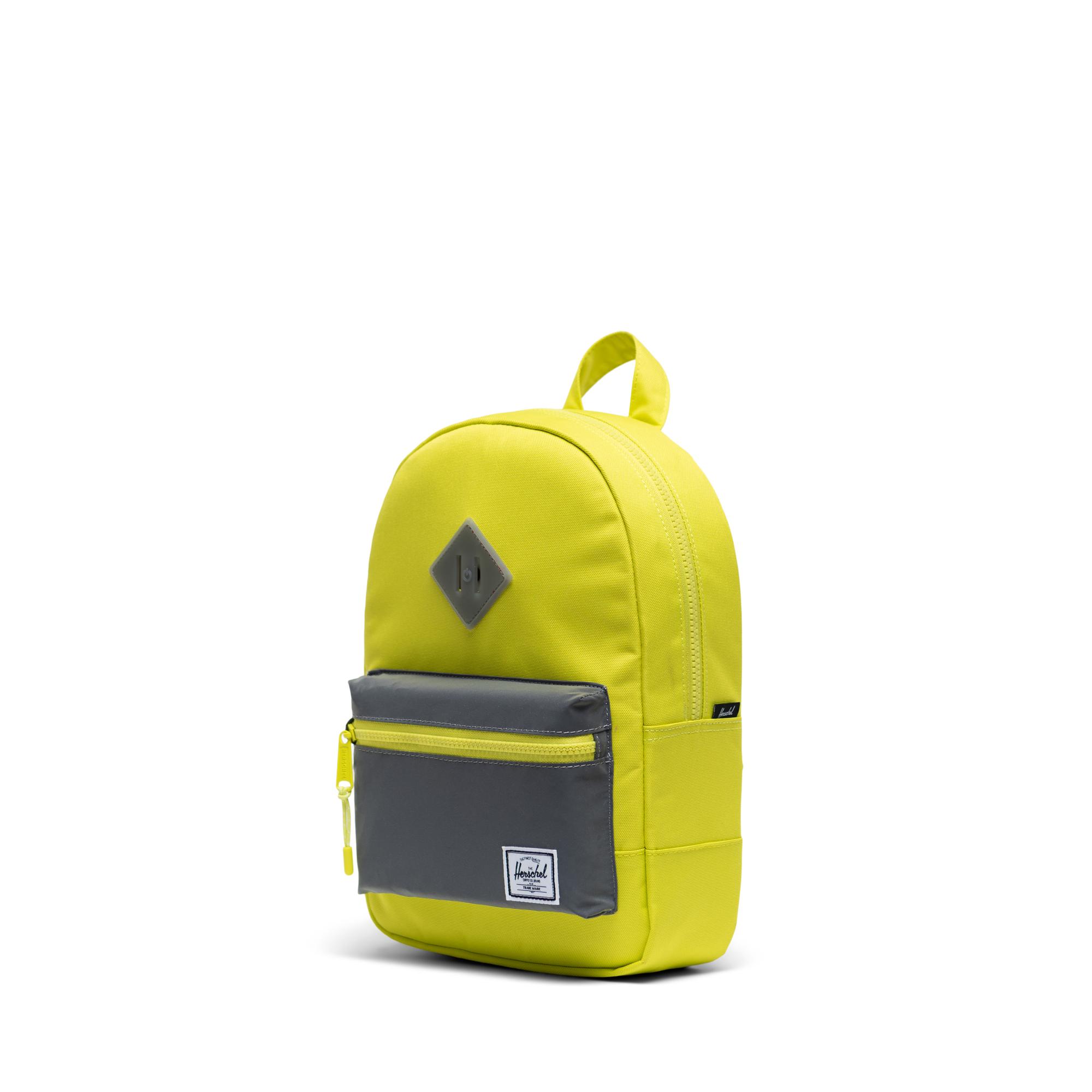 HERSCHEL SUPPLY CO. Pop Quiz Reflective Black & Lime Green Lunch Box