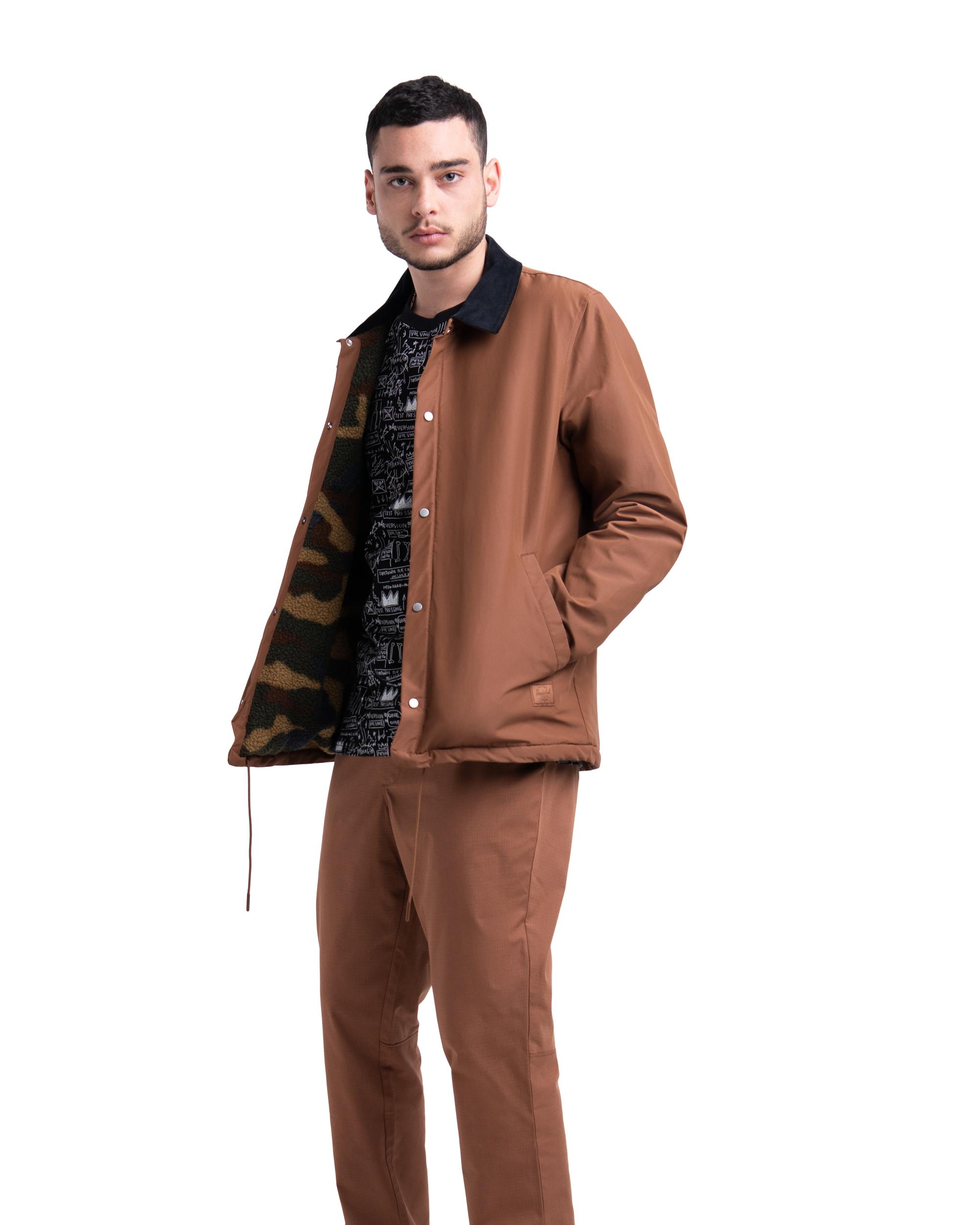 sherpa lined coaches jacket