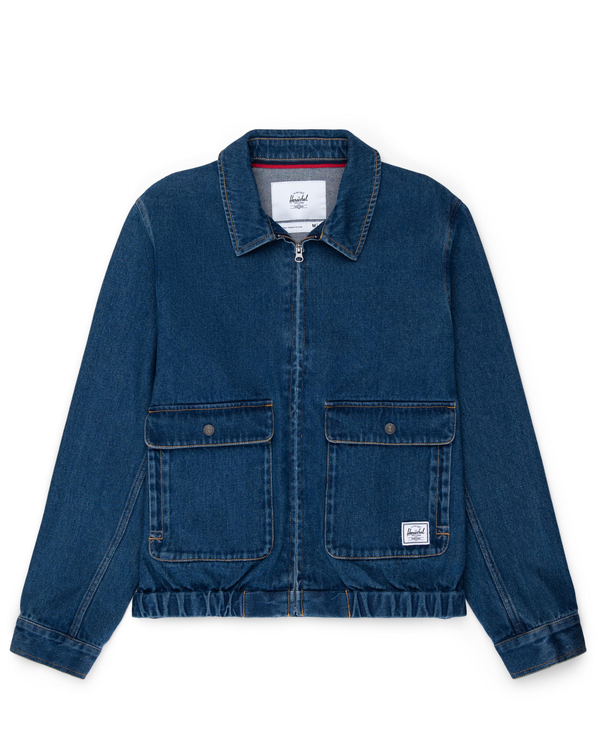 bomber denim jacket mens