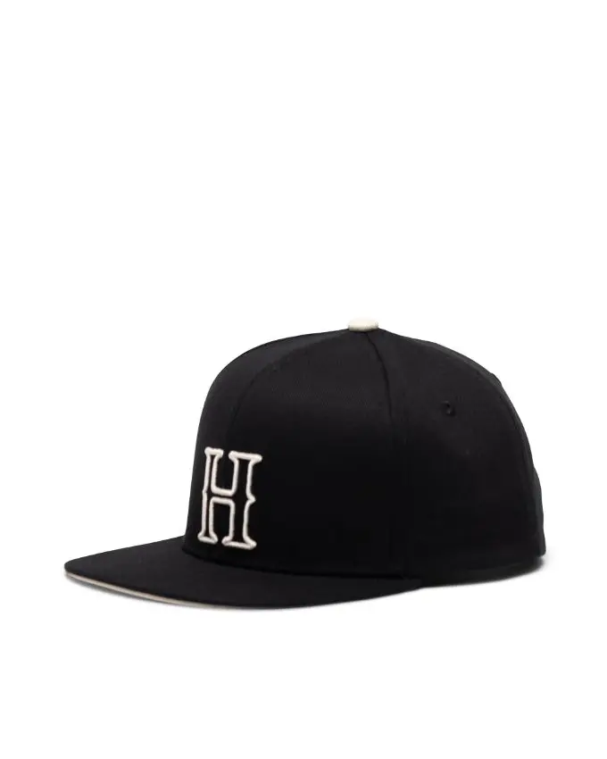 Whaler 6 Panel Blackletter Cap
